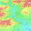 Tbilissi topographic map, elevation, terrain