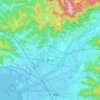 Toyokawa topographic map, elevation, terrain