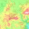 Isparta topographic map, elevation, terrain