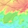 Thurlaston CP topographic map, elevation, terrain