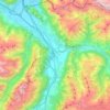 Landquart topographic map, elevation, terrain