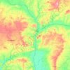 Kogi topographic map, elevation, terrain