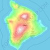 Hawaiʻi topographic map, elevation, terrain