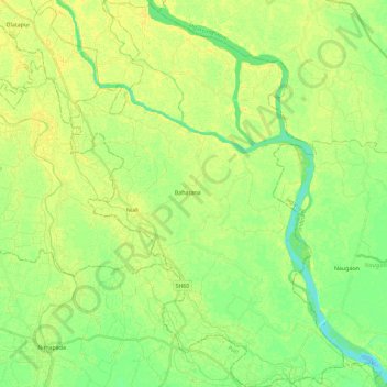 Niali topographic map, elevation, terrain