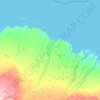 Prudhoe Bay topographic map, elevation, terrain