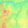 Wasco County topographic map, elevation, terrain