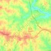 Elon topographic map, elevation, terrain
