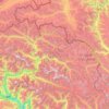 Hunza District topographic map, elevation, terrain