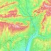 Communauté de communes Jabron Lure Vançon Durance topographic map, elevation, terrain