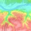 Пущино topographic map, elevation, terrain