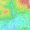 Lourmarin topographic map, elevation, terrain