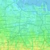 West Jakarta topographic map, elevation, terrain