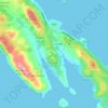 Općina Kali topographic map, elevation, terrain
