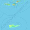 Îles Vierges des États-Unis topographic map, elevation, terrain