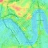 Brisbane City topographic map, elevation, terrain