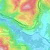 Roviano topographic map, elevation, terrain