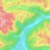 Mazzin topographic map, elevation, terrain