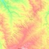 Fallon County topographic map, elevation, terrain