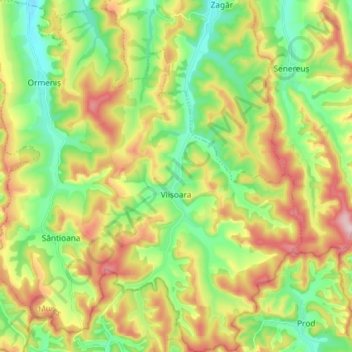 Hohndorf topographic map, elevation, terrain