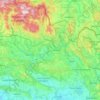 okres Trutnov topographic map, elevation, terrain