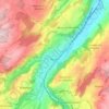 Moudon topographic map, elevation, terrain