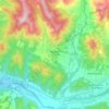 Mirabeau topographic map, elevation, terrain