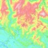 Bắc Hà topographic map, elevation, terrain
