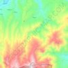 Radnja topographic map, elevation, terrain