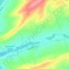 Jasseines topographic map, elevation, terrain