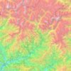 Bajhang topographic map, elevation, terrain
