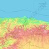 Astúrias topographic map, elevation, terrain