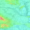 Comitat d'Osijek-Baranja topographic map, elevation, terrain