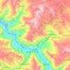 Pisac topographic map, elevation, terrain