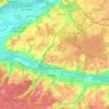 Azay-le-Rideau topographic map, elevation, terrain