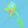 Havelock Island topographic map, elevation, terrain