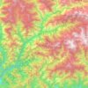 Trashigang District topographic map, elevation, terrain