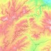 Azra topographic map, elevation, terrain