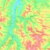 L'Arçon topographic map, elevation, terrain