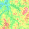 Town of Bedford topographic map, elevation, terrain