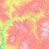 Ichuña topographic map, elevation, terrain