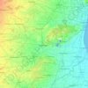 Cuddalore topographic map, elevation, terrain