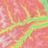 Buckinghorse River topographic map, elevation, terrain