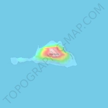 Fatu Huku topographic map, elevation, terrain
