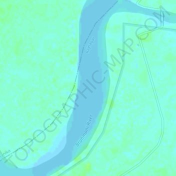 Brahmani River topographic map, elevation, terrain