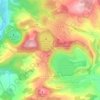 Dauner Maare topographic map, elevation, terrain