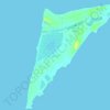 Salt Cay topographic map, elevation, terrain