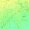 Kosi main canal topographic map, elevation, terrain