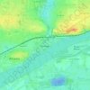 Île Delage topographic map, elevation, terrain