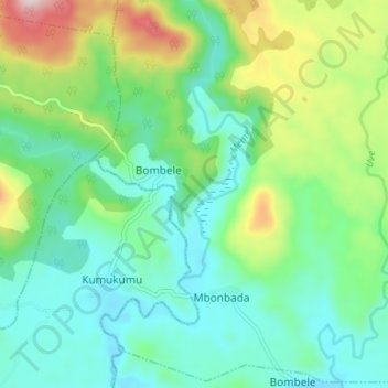 Meme topographic map, elevation, terrain