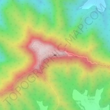 Sinhagad Fort topographic map, elevation, terrain